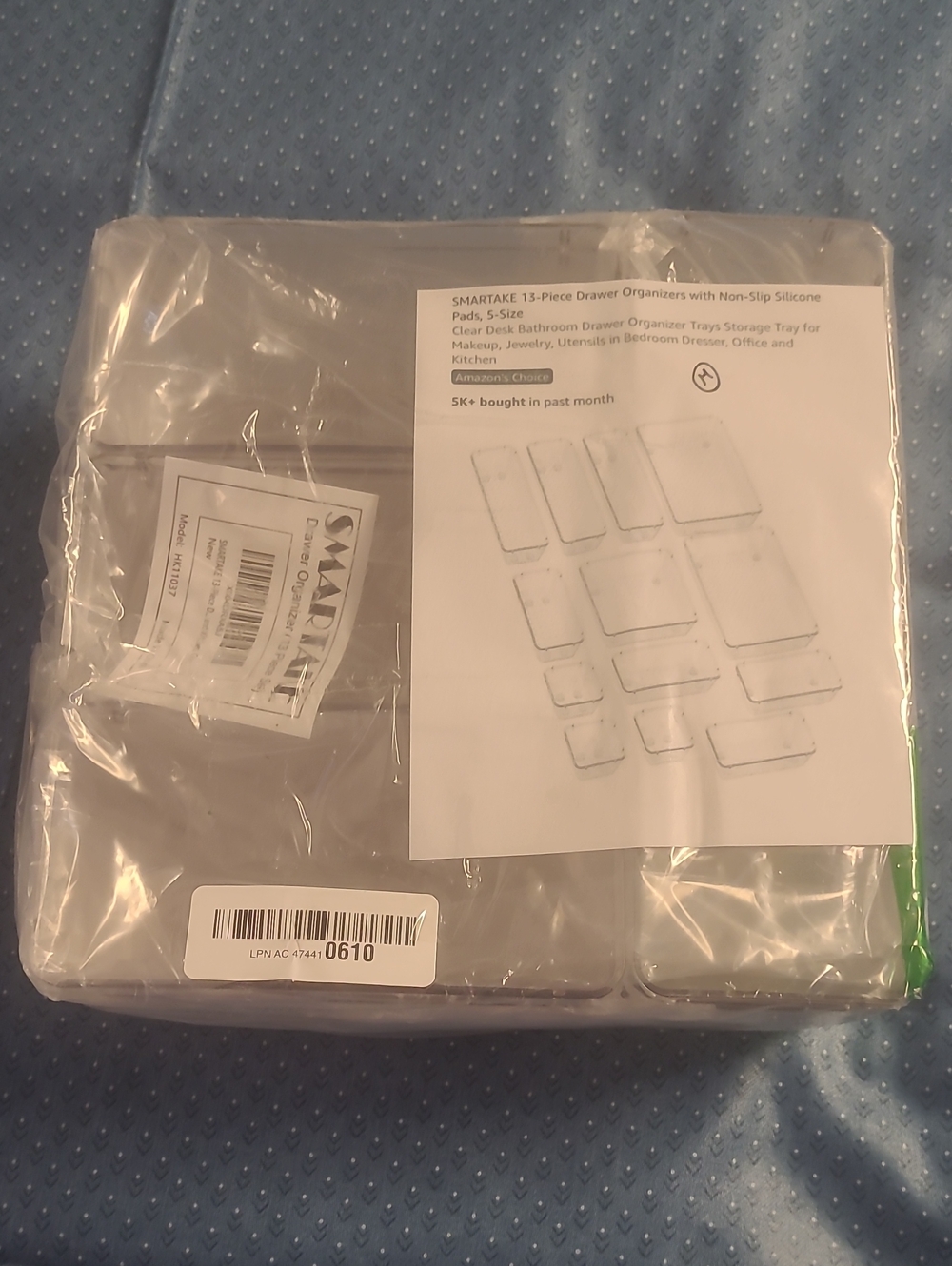 Clear Plastic Drawer Organizer Trays - Transparent (Set)